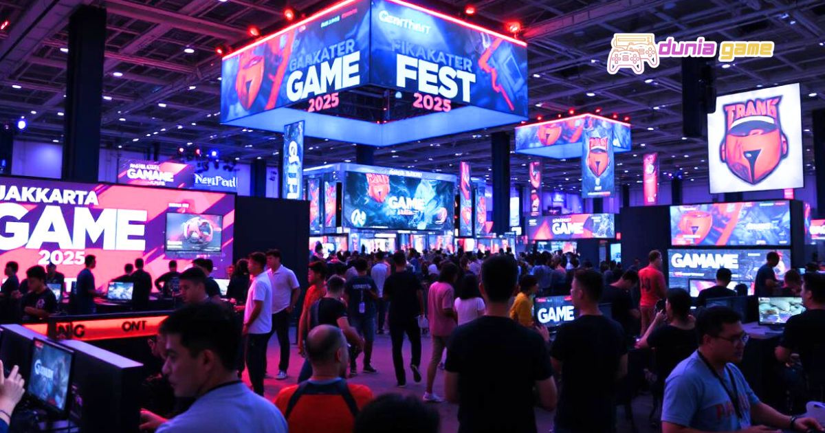 Keseruan Jakarta Game Fest dengan turnamen dan demo game terbaru.