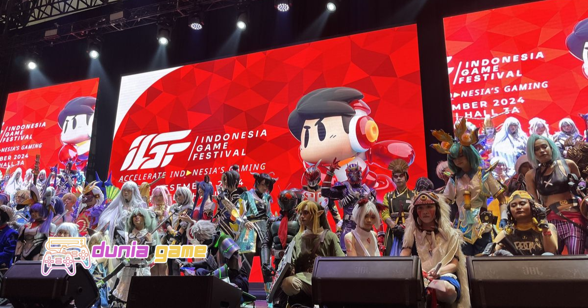 Suasana meriah Indonesia Game Expo 2025 dengan game terbaru